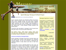 Tablet Screenshot of dougbrownmassage.com